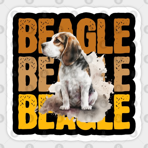 Beagle Funny, Beagle, Beagle Dog Lover, Beagle Lover Sticker by TayaDesign
